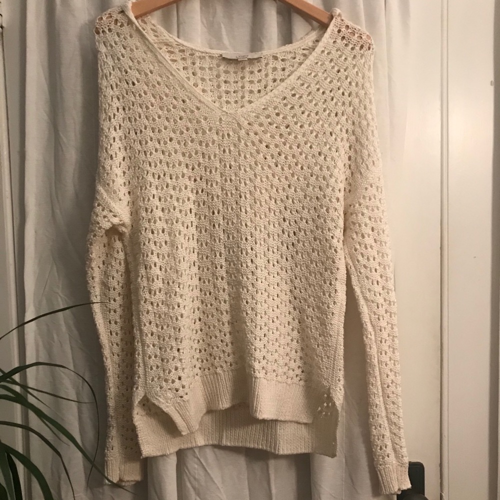 NWOT LOFT Slouchy Sweater Hoodie Coverup Pullover